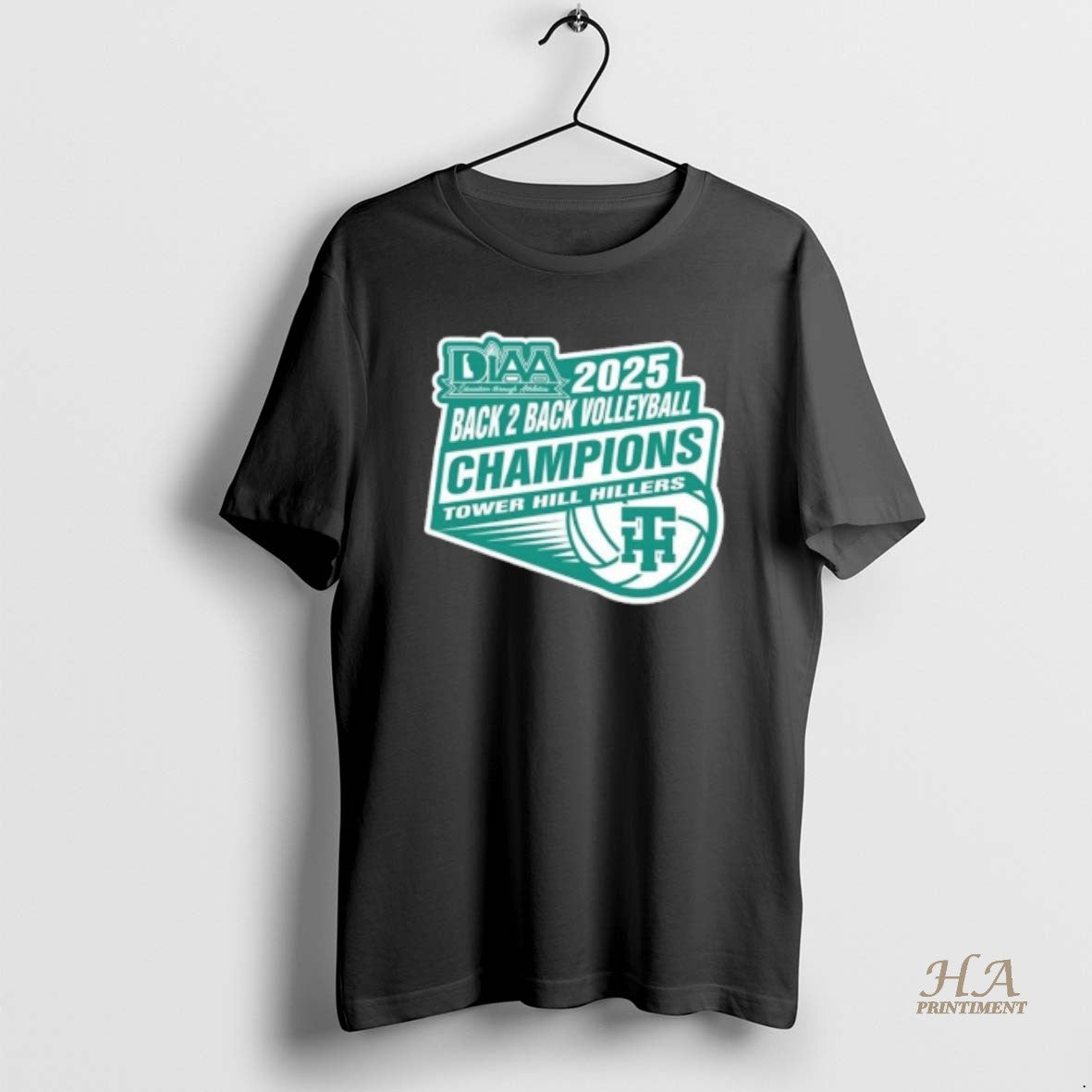 Official Tower Hill Hillers Back 2 Back Diaa Volleyball Champions T-Shirts, Hoodie, Sweatshirt | InkNestWear.com