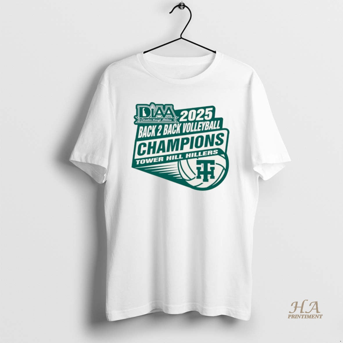 Official Tower Hill Hillers Diaa Back To Back 2025 Volleyball Back 2 Back Champions Christmas T-Shirts, Hoodie, Sweatshirt