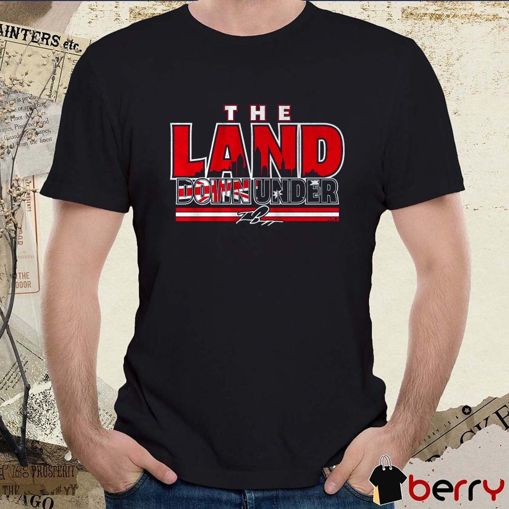 Travis Bazzana The Land Down Under Cleveland Guardians 2026 MLB Signature t-shirt