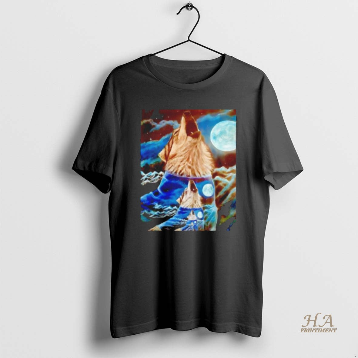 Official Travis Chapman Wolf And Moon T-Shirts, Hoodie, Sweatshirt | InkNestWear.com