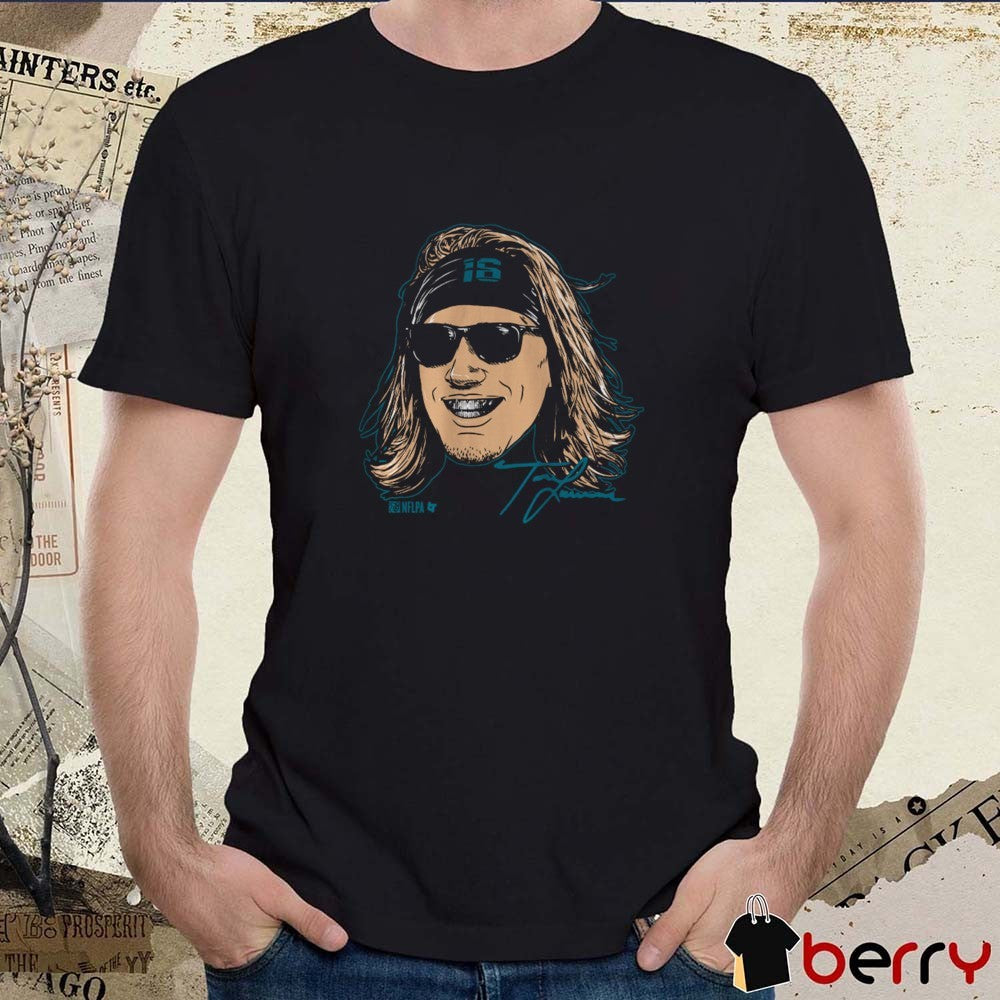Trevor Lawrence Grill Swag Head Jacksonville Jaguars Signature t-shirt
