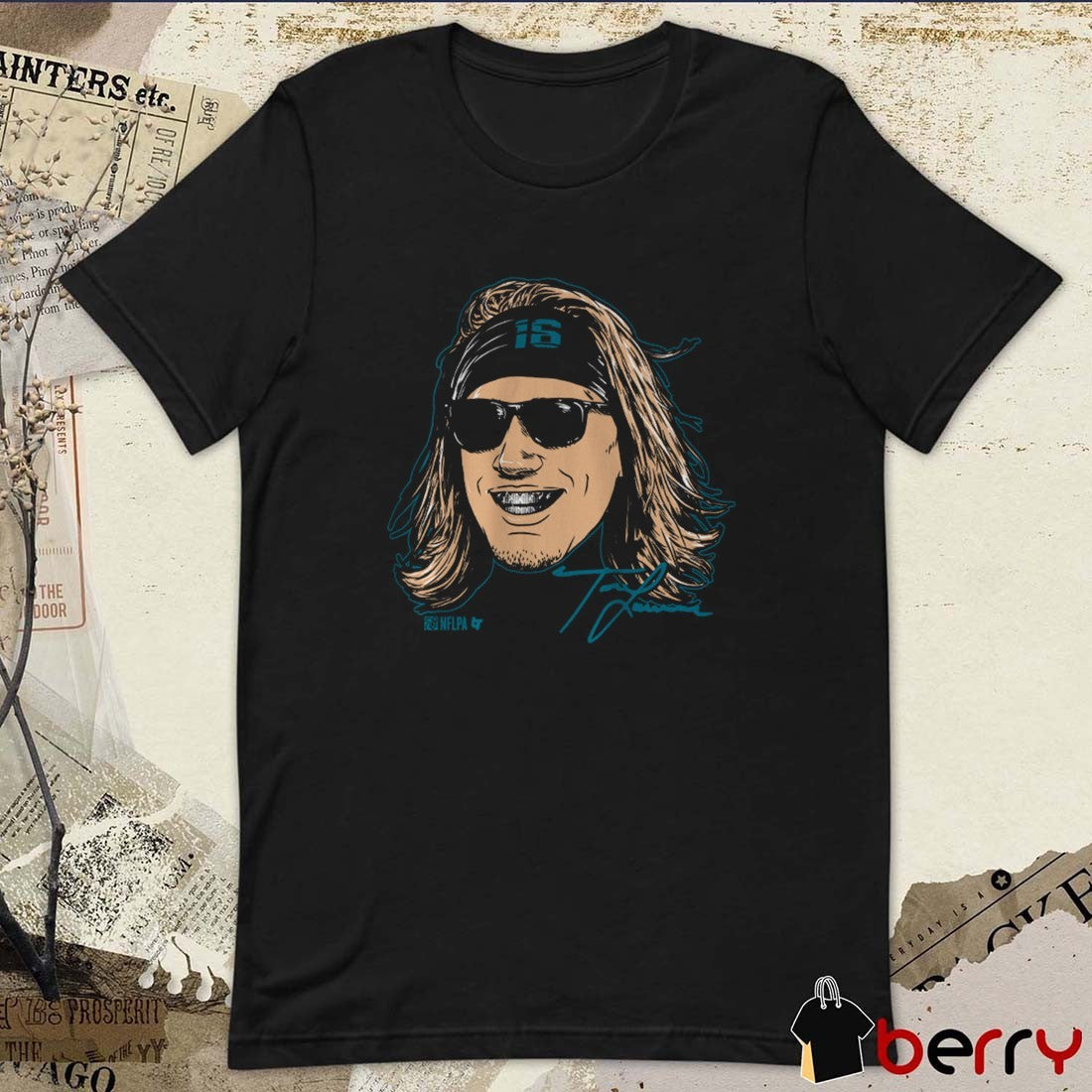 Trevor Lawrence Grill Swag Head Jacksonville Jaguars Signature t-shirt