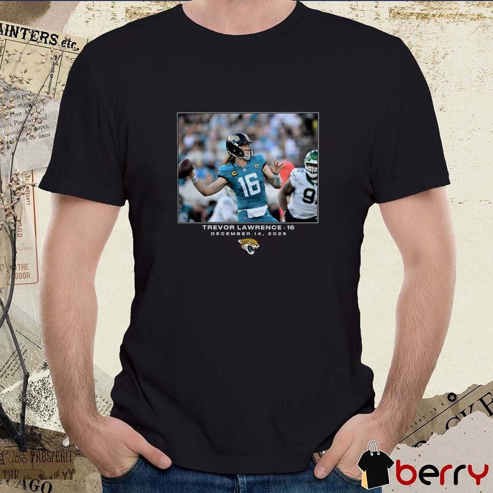 Trevor Lawrence Jacksonville Jaguars NFL Flash Features Week 15 December 14 2025 t-shirt
