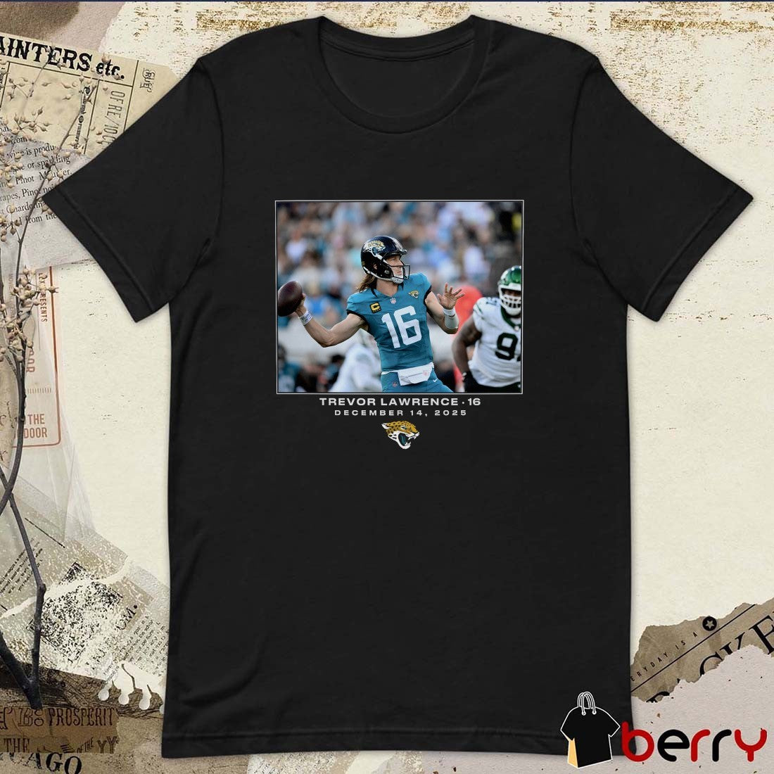 Trevor Lawrence Jacksonville Jaguars NFL Flash Features Week 15 December 14 2025 t-shirt