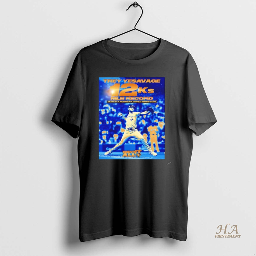 Official Trey Yesavage 12ks Mlb Record Most By A Rookie In A World Series Game T-Shirts, Hoodie, Sweatshirt | InkNestWear.com