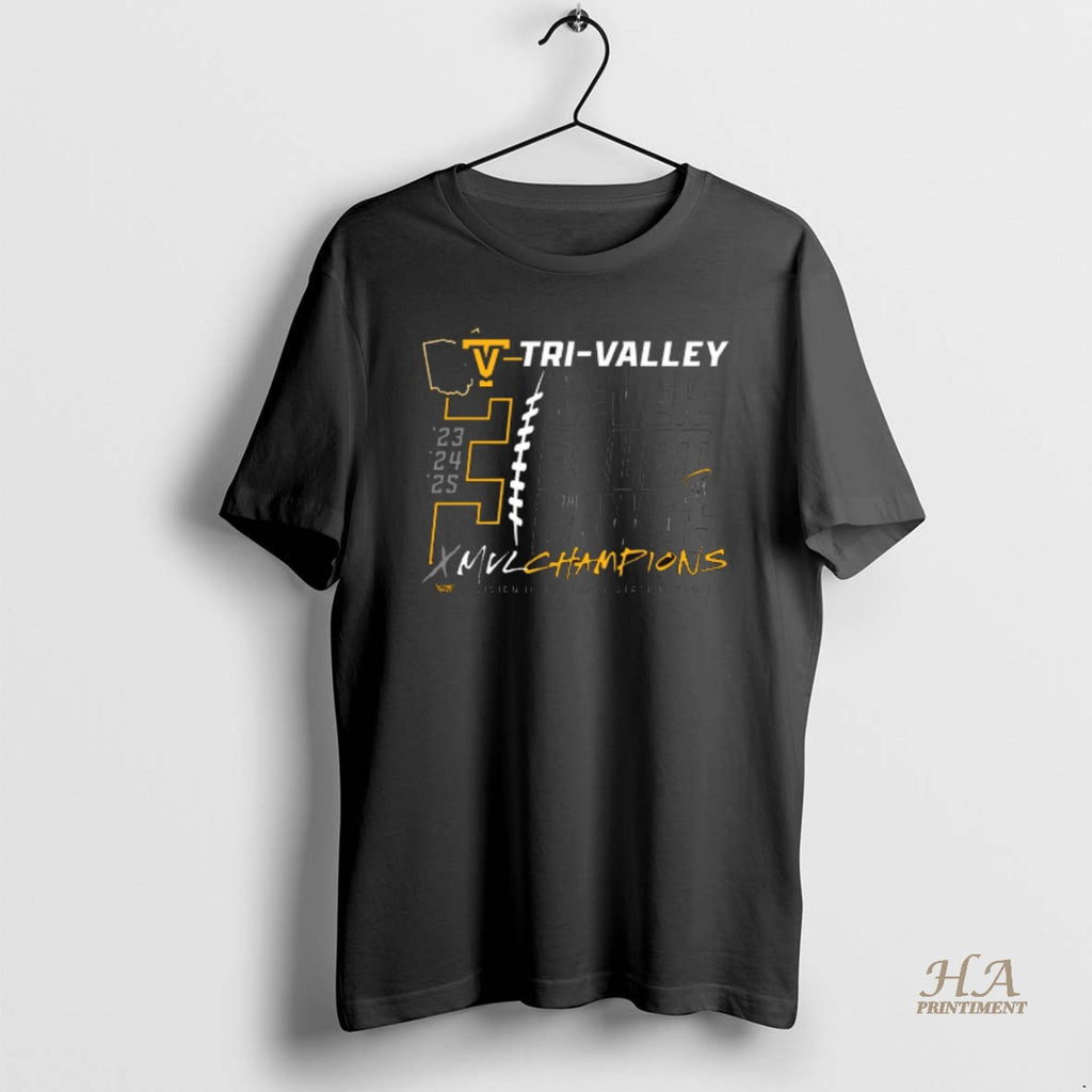 Official Tri Valley Football Mvl Champions 2025 Division Iii Football State Playoffs T-Shirts, Hoodie, Sweatshirt