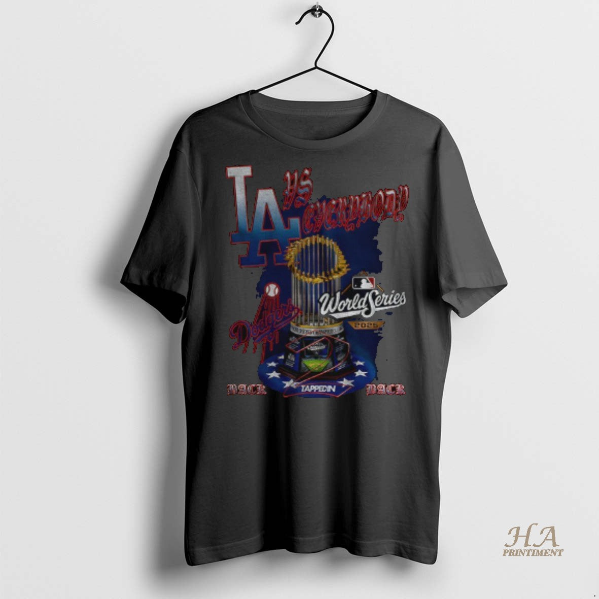 Official Trophy Los Angeles Dodgers Tappedin Mlb Baseball Back 2 Back World Series Champions 2025 T-Shirts, Hoodie,...