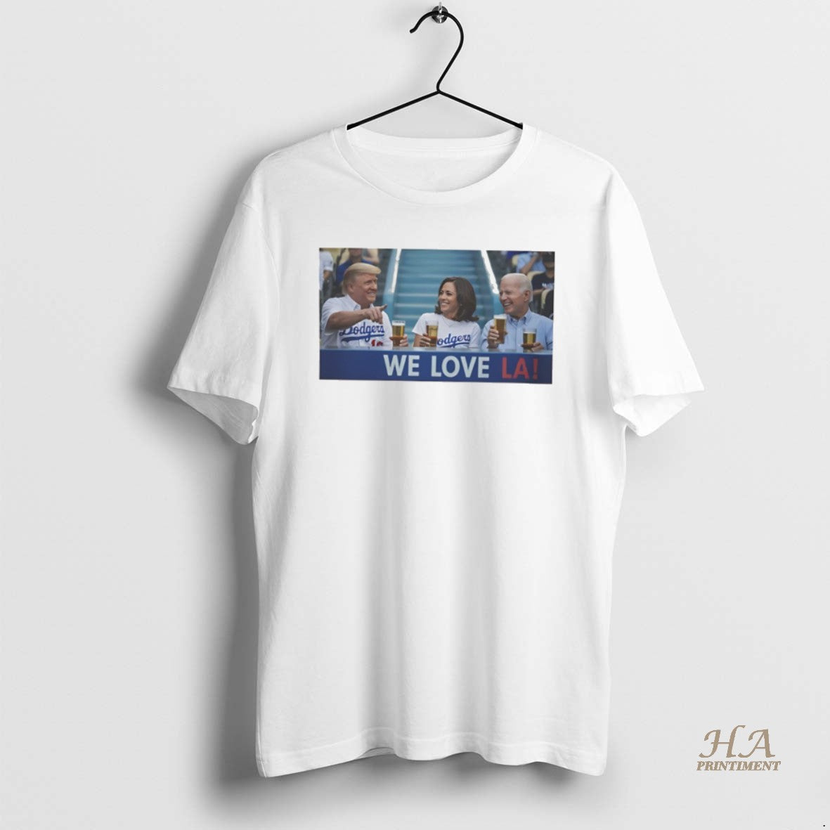 Official Trump Biden Kamala At Dodger Stadium We Love Los Angeles Dodgers T-Shirts, Hoodie, Sweatshirt | InkNestWear.com
