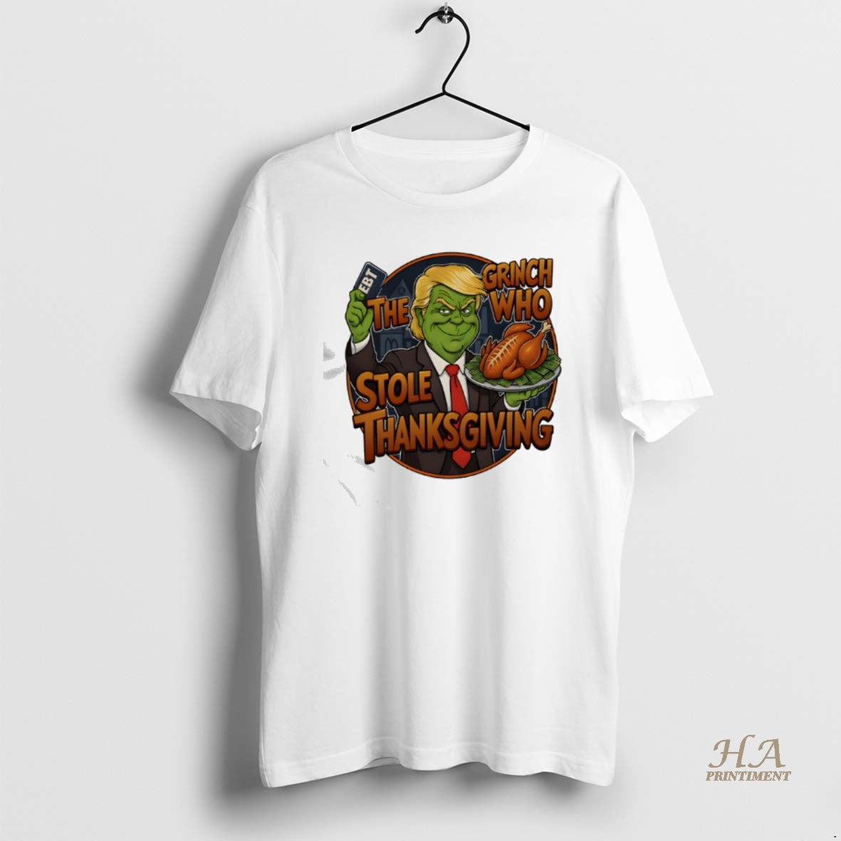 Official Trump Grinch Who Stole Thanksgivin Ebt Turkey Parody T-Shirts, Hoodie, Sweatshirt | InkNestWear.com