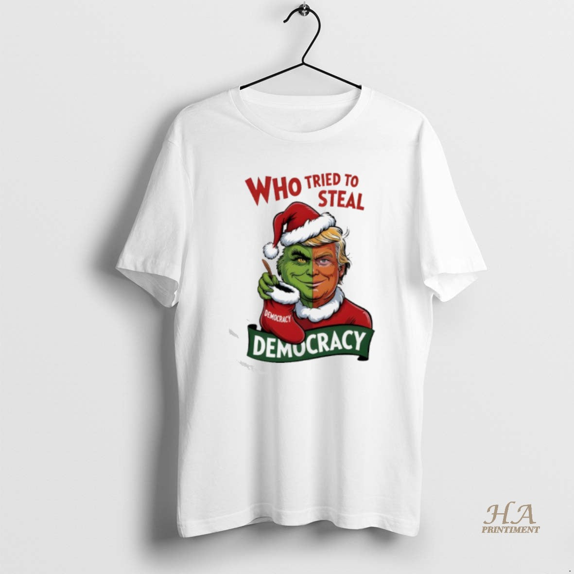 Official Trump Grinch Who Tried To Steal Democracy Christmas T-Shirts, Hoodie, Sweatshirt | InkNestWear.com