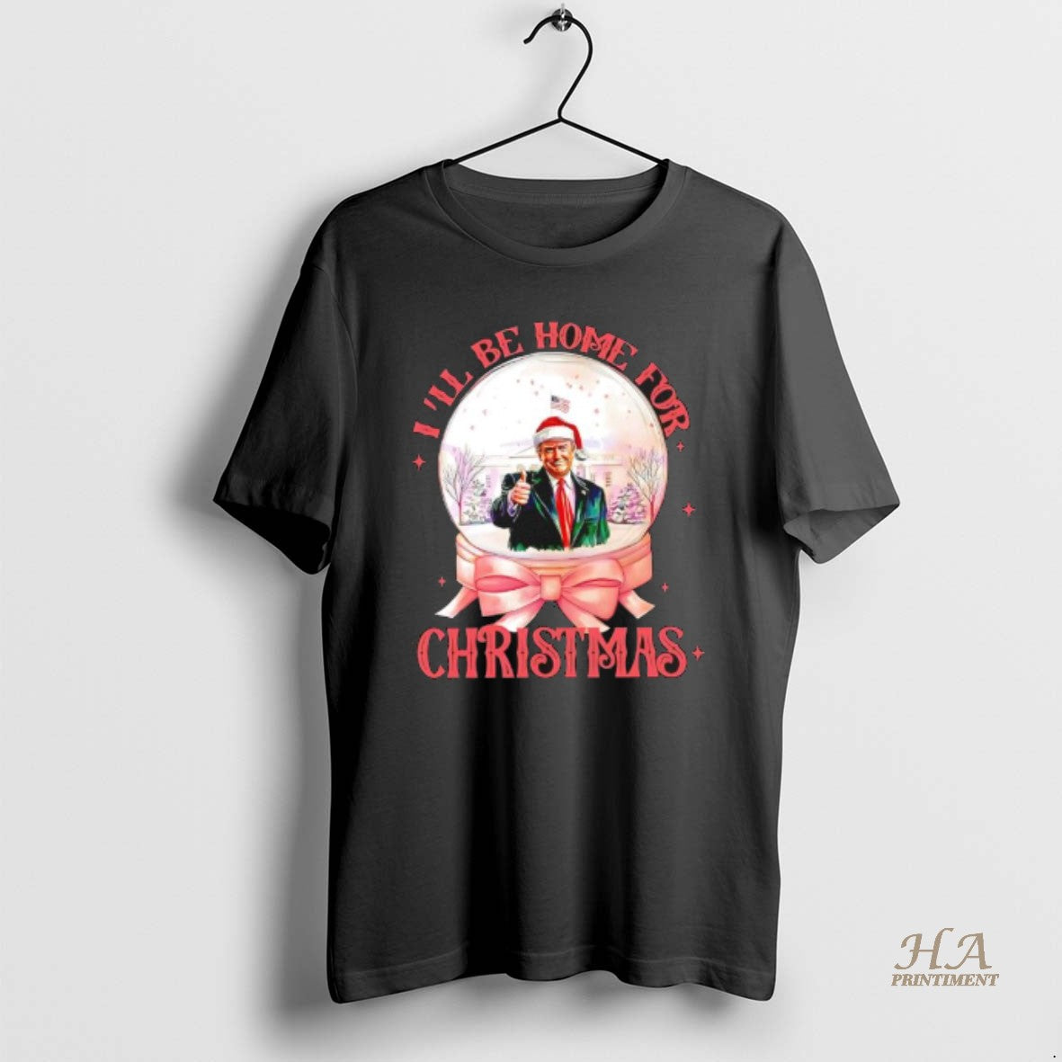 Official Trump Ill Be Home For Christmas White House Black T-Shirts, Hoodie, Sweatshirt | InkNestWear.com