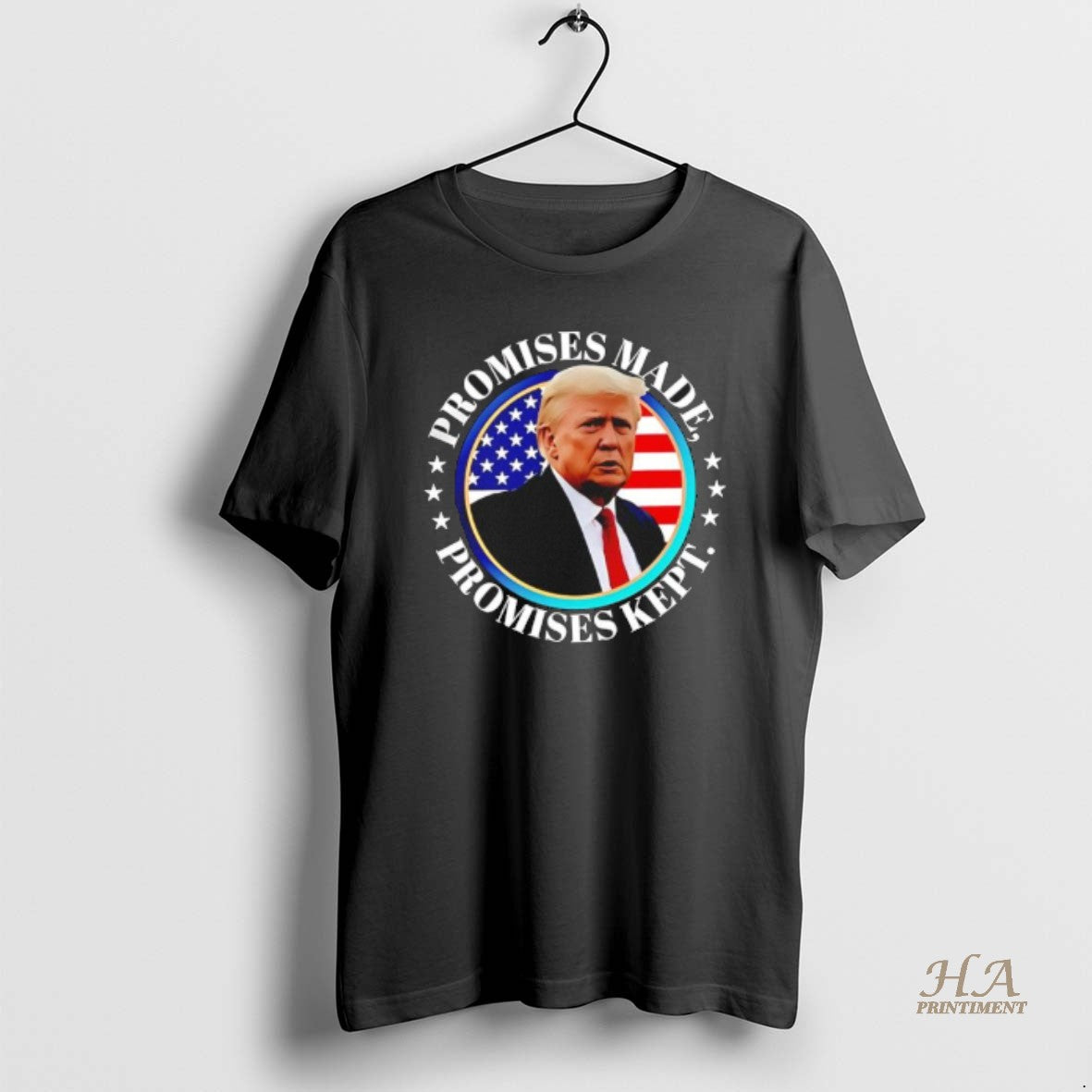 Official Trump Promises Made Promises Kept 2024 Black T-Shirts, Hoodie, Sweatshirt | InkNestWear.com