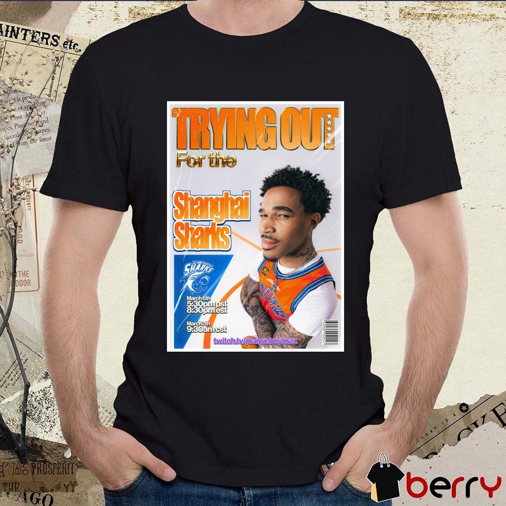 Trying Out For The Shanghai Shark March 6-7 2026 Poster t-shirt