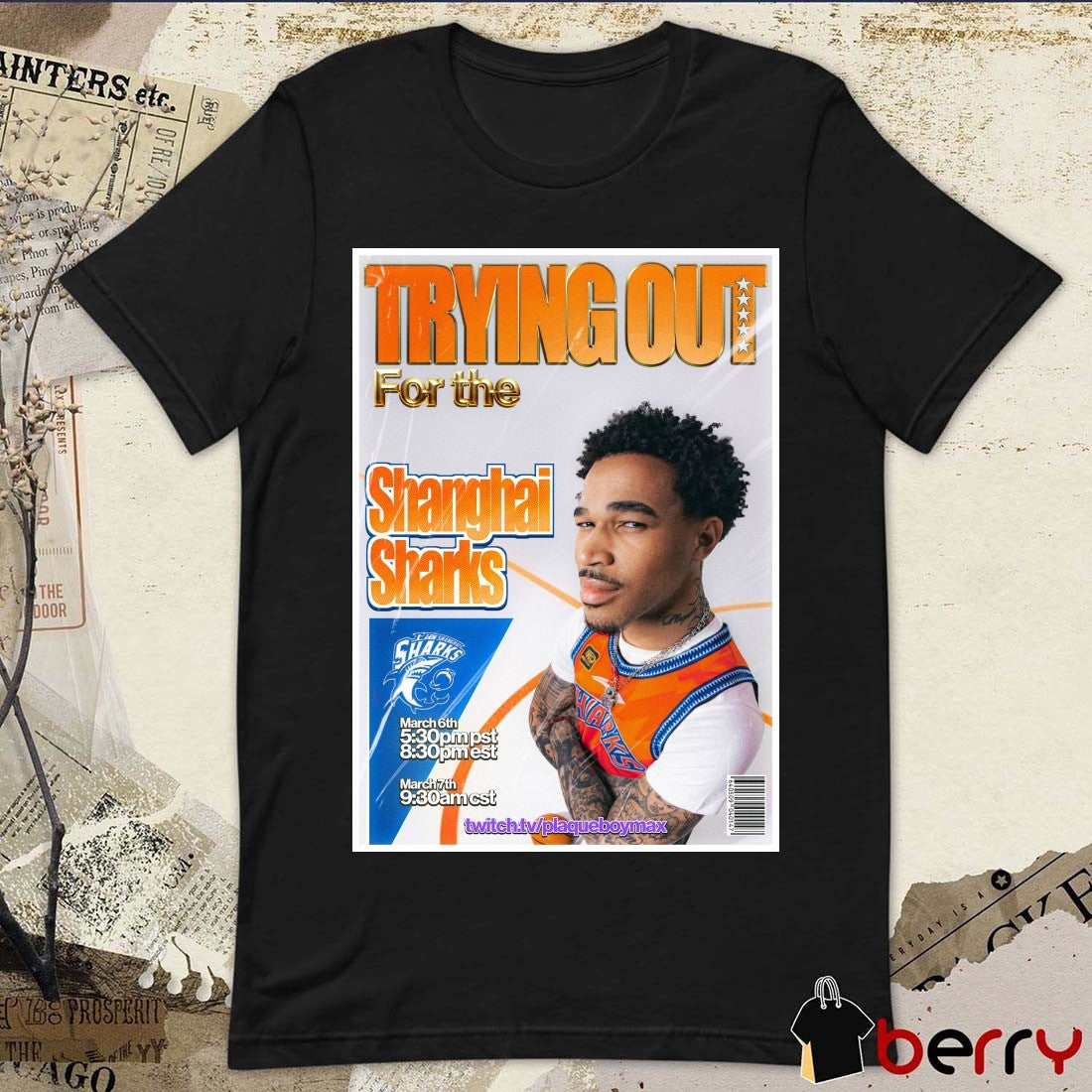 Trying Out For The Shanghai Shark March 6-7 2026 Poster t-shirt