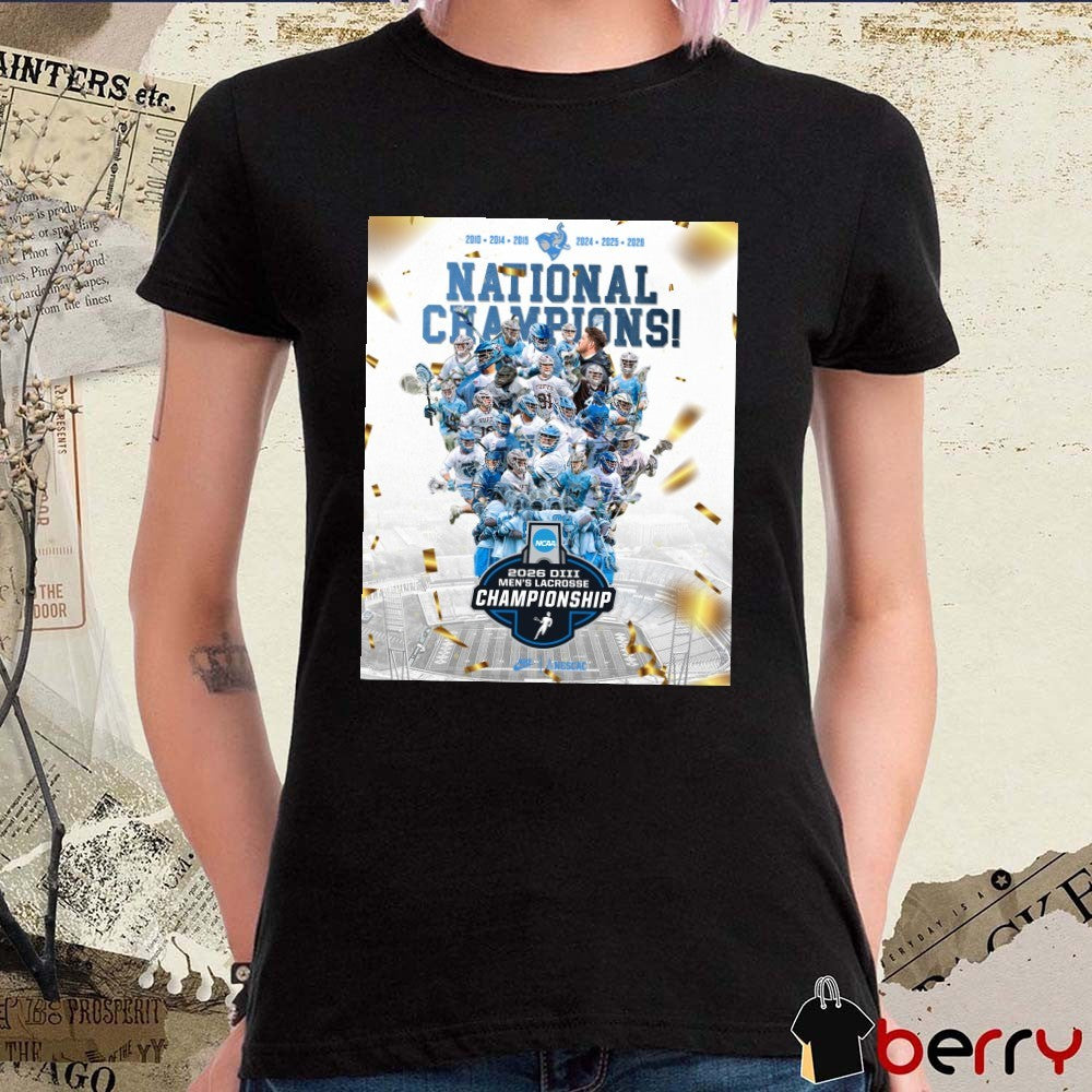 Tufts Jumbo Men’s Lacrosse 2026 NCAA Division III Tournament Championship Poster t-shirt