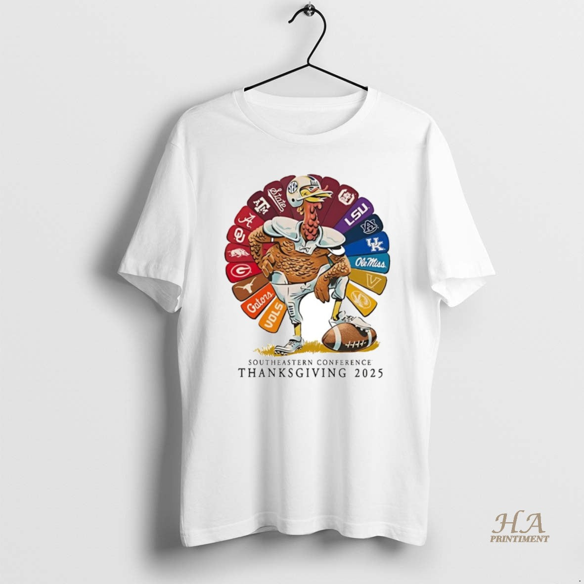 Official Turkey Southeastern Conference Thanksgiving 2025 T-Shirts, Hoodie, Sweatshirt | InkNestWear.com