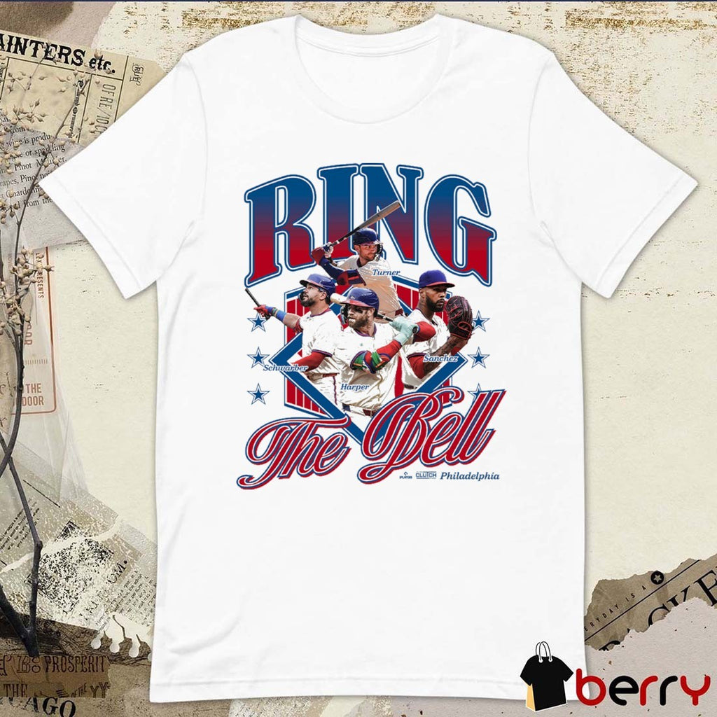 Turner, Schwarber, Harper, and Sanchez Ring the Bell Philadelphia Phillies MLB Graphic t-shirt