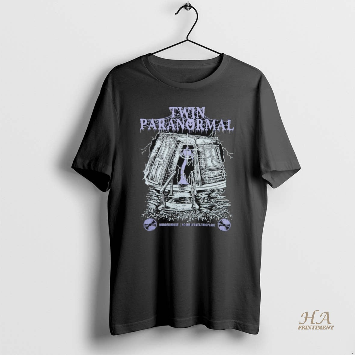Official Twin Paranormal Nightmare Month No One Leaves This Place T-Shirts, Hoodie, Sweatshirt | InkNestWear.com