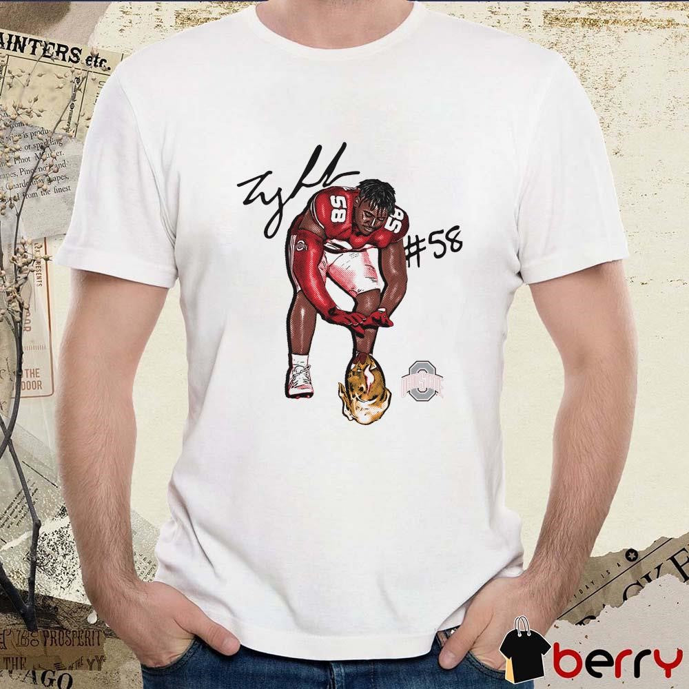 Ty Hamilton #58 Heat Ohio State Buckeyes Signature Graphic t-shirt