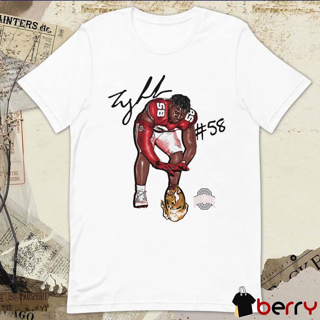Ty Hamilton #58 Heat Ohio State Buckeyes Signature Graphic t-shirt