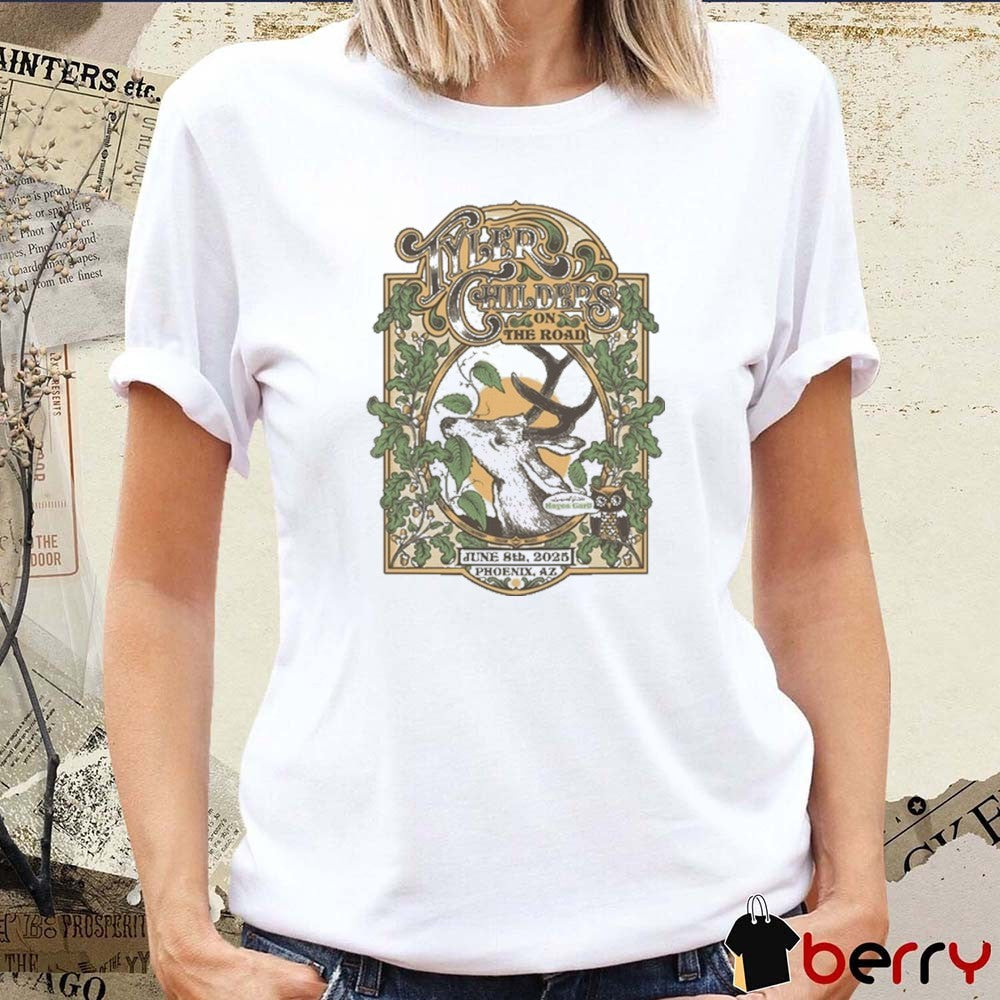 Tyler Childers On The Road Phoenix AZ 2025 Tour On June 8 2025 t-shirt