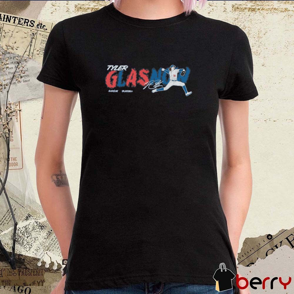 Tyler Glasnow Los Angeles Dodgers MLB Slash Line Signature Painting t-shirt