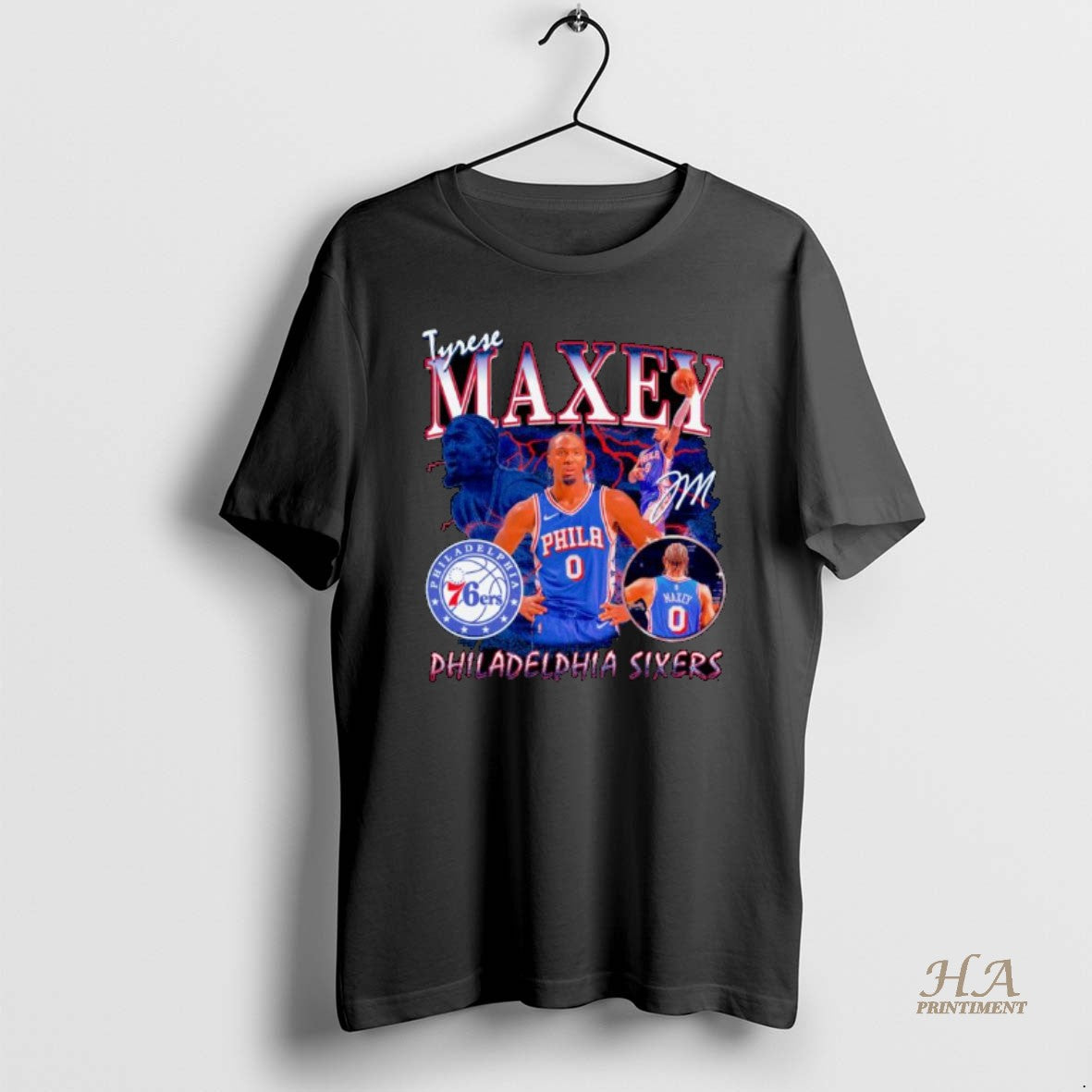 Official Tyrese Maxey Philadelphia 76ers Nba Player Collage Ornaments T-Shirts, Hoodie, Sweatshirt | InkNestWear.com