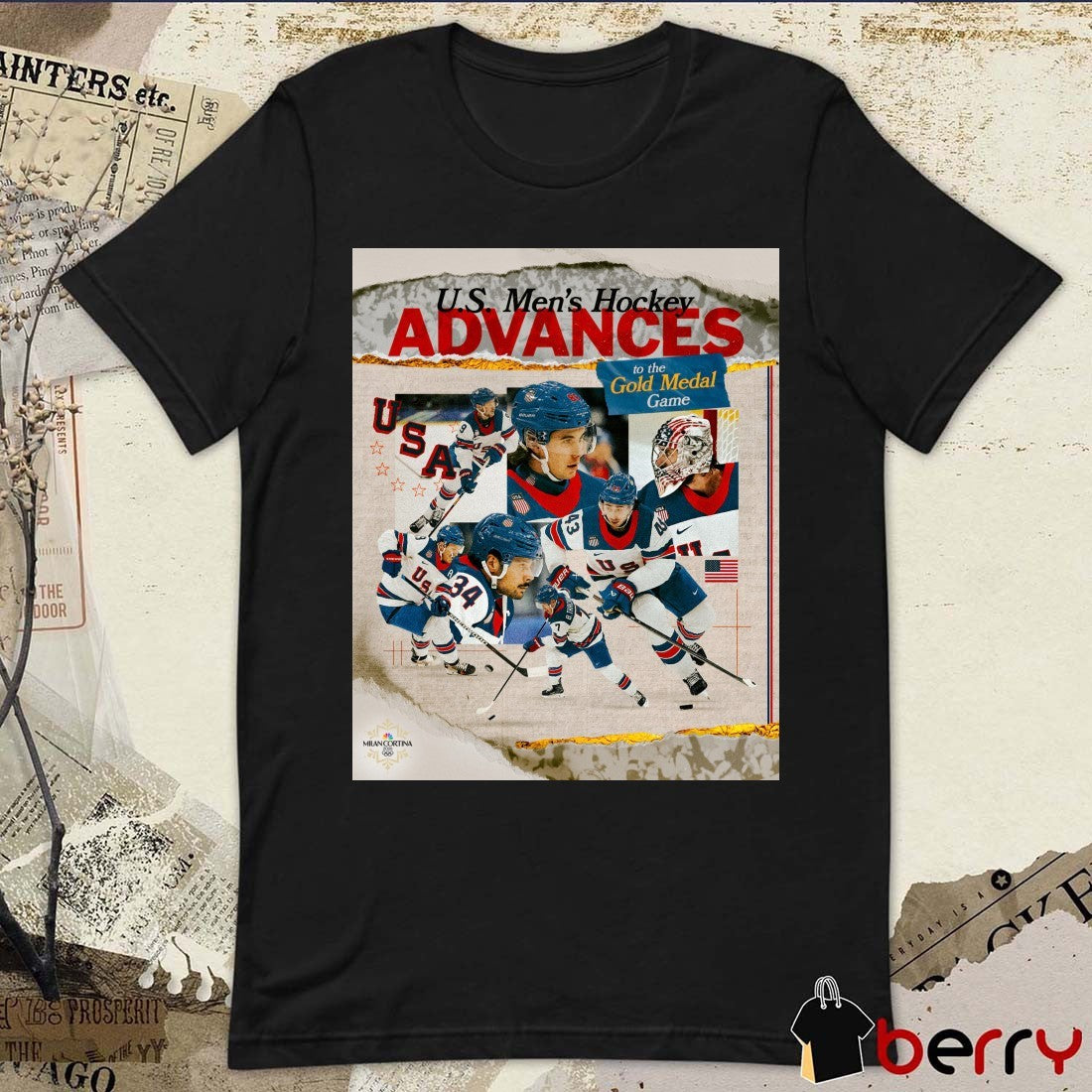 U.S. Men’s Hockey ADVANCES to the Gold Medal Game 2026 Winter Olympics t-shirt