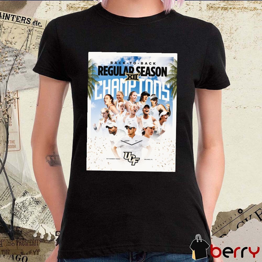 UCF Women’s Tennis Back-To-Back Regular Season Champions Orlando FL 2026 Poster t-shirt