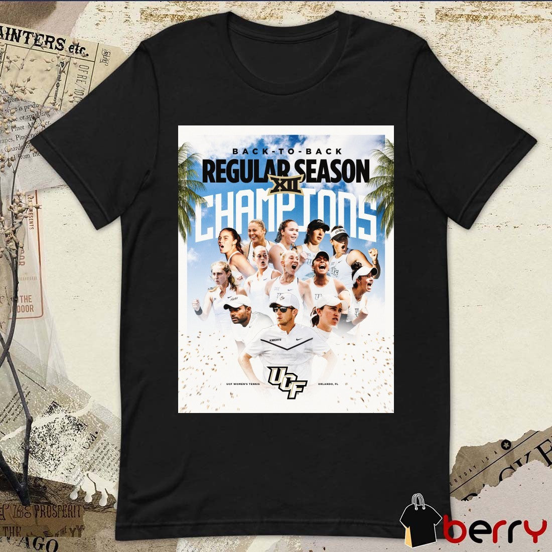 UCF Women’s Tennis Back-To-Back Regular Season Champions Orlando FL 2026 Poster t-shirt