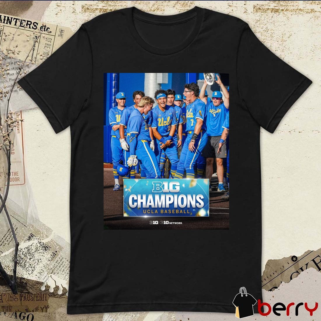 UCLA Bruins Baseball 2026 Big Ten Regular-Season Poster t-shirt