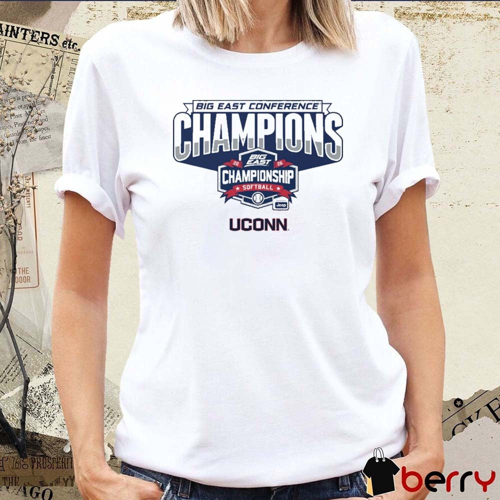 UConn Huskies Softball 2026 Big East Conference Champions t-shirt