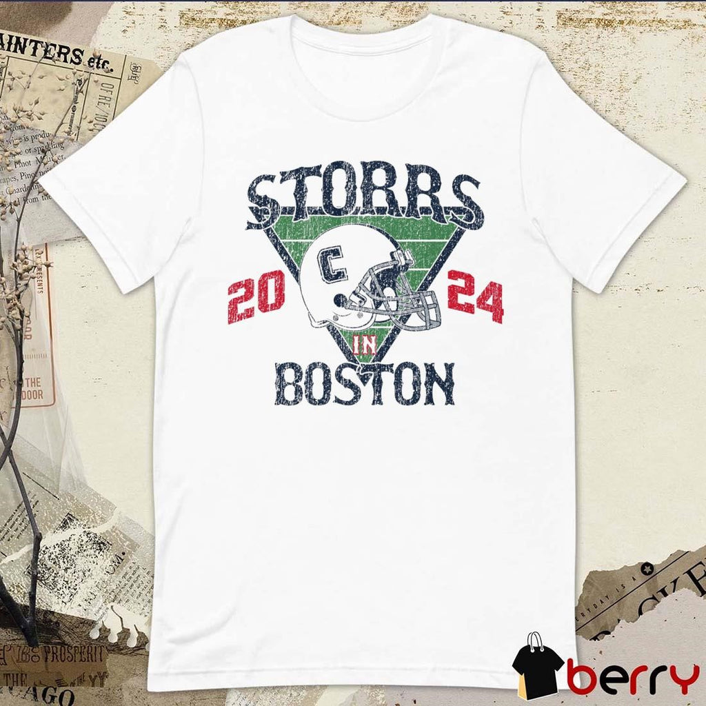 UConn Huskies Storrs In Boston 2024 Helmet Vintage t-shirt