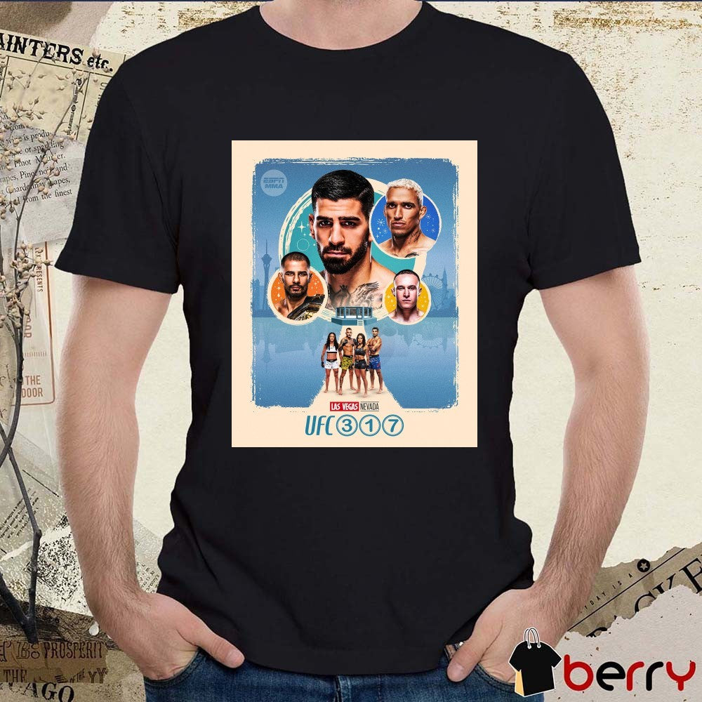 UFC 317 It’s Clobberin’ Time In Las Vegas Nevada Saturday June 28 2025 Poster t-shirt