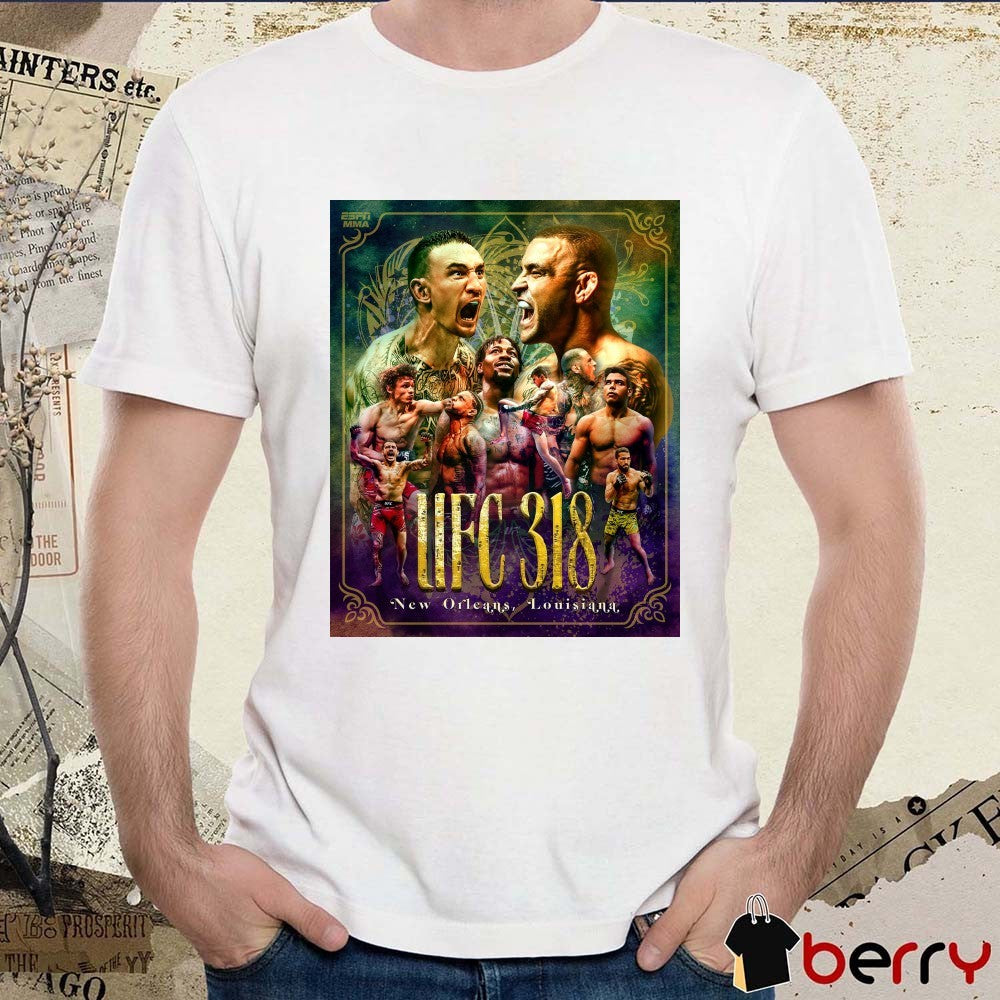 UFC 318 Max Holloway and Dustin Poirier New Orleans Louisiana on July 19 2025 Poster t-shirt