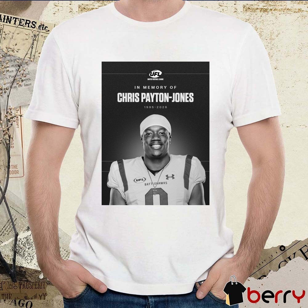 UFL In Memory Of Chris Payton-Jones 1995-2026 Poster t-shirt