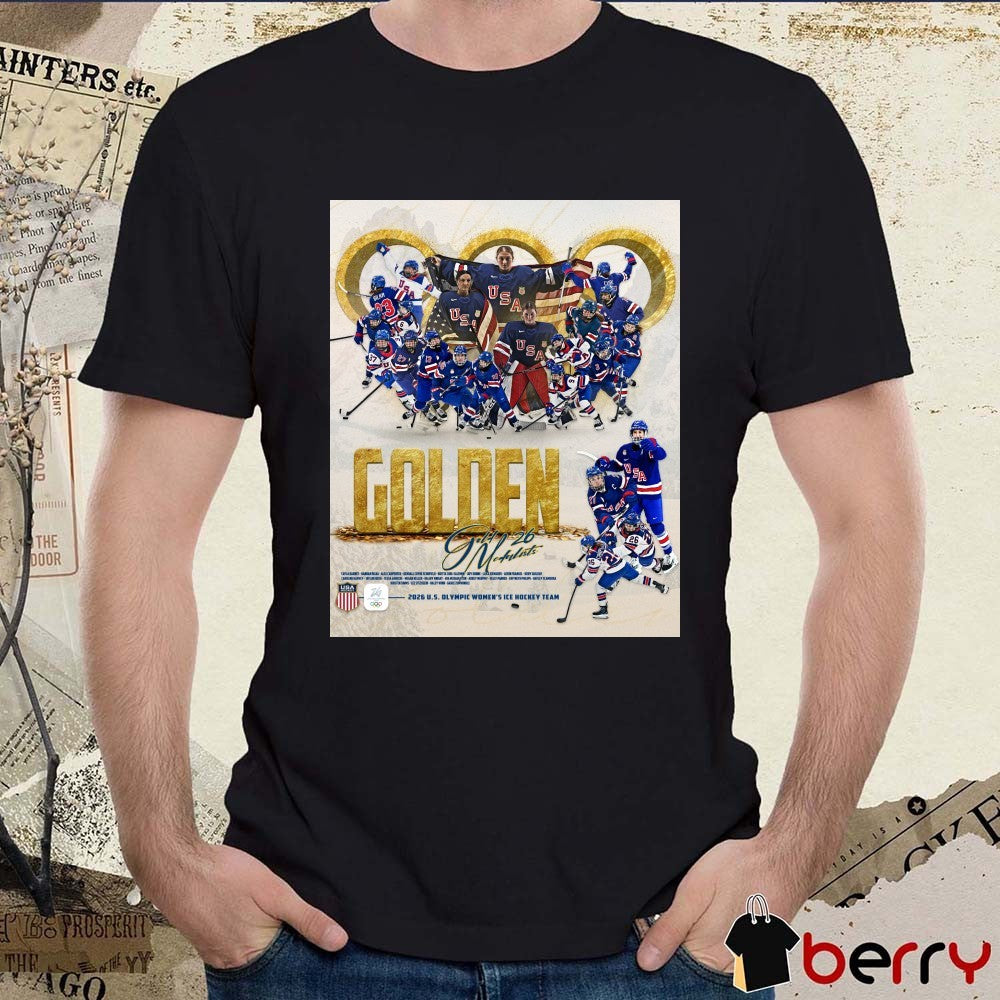 USA Golden Medalists 2026 US Olympic Women’s ICE Hockey Team t-shirt