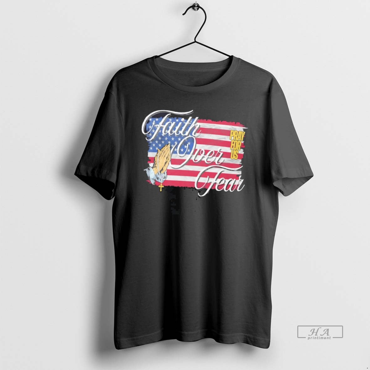 Official Usa Faith Over Fear Pray For Us T-Shirts, Hoodie, Sweatshirt | InkNestWear.com