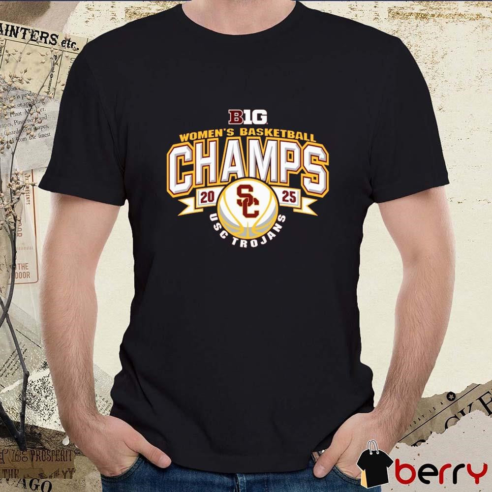 USC Trojans NCAA 2025 Women’s Regular Season Champions Big Ten Locker Room t-shirt