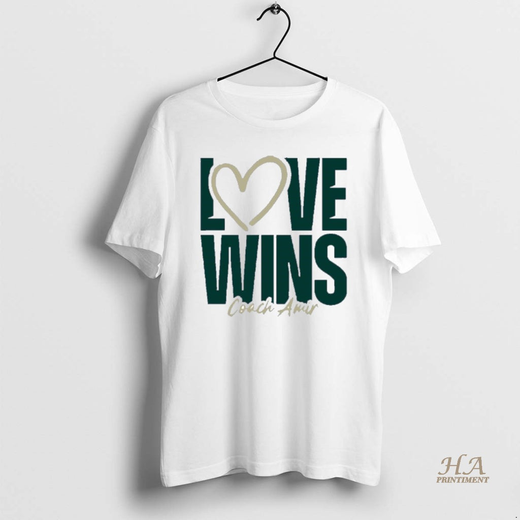 Official Usf Bulls Basketball Love Wins Coach Amir T-Shirts, Hoodie, Sweatshirt | InkNestWear.com