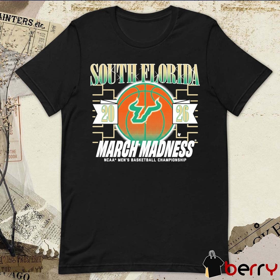 USF Bulls MBB 2026 NCAA Men’s Basketball Championship March Madness t-shirt