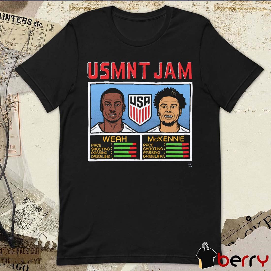 USMNT Jam Weah And McKennie USA team t-shirt