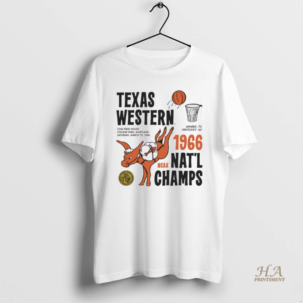Official Utep Texas Western 1966 Ncaa Natl Champs Cole Field House College Park Maryland T-Shirts, Hoodie, Sweatshirt