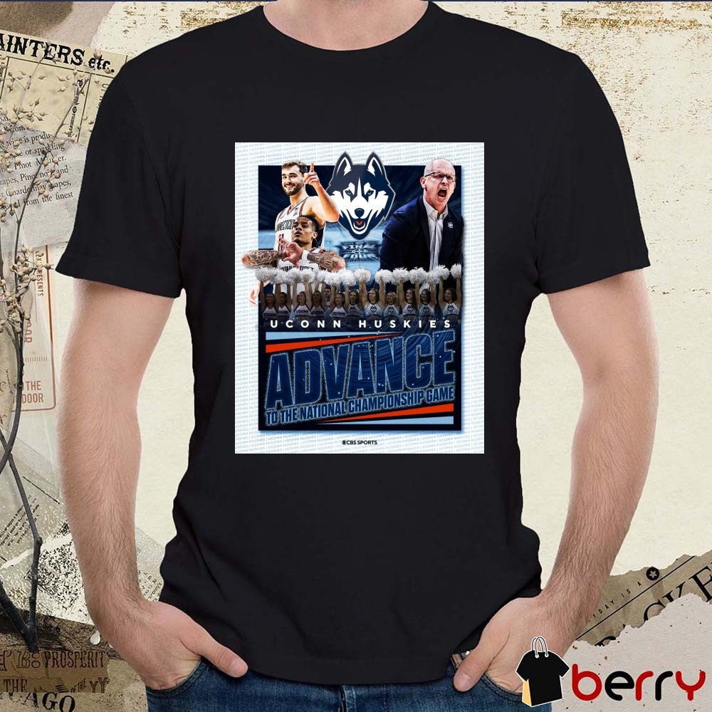 Uconn Huskies Advances To The National Championship Game 2026 Poster t-shirt