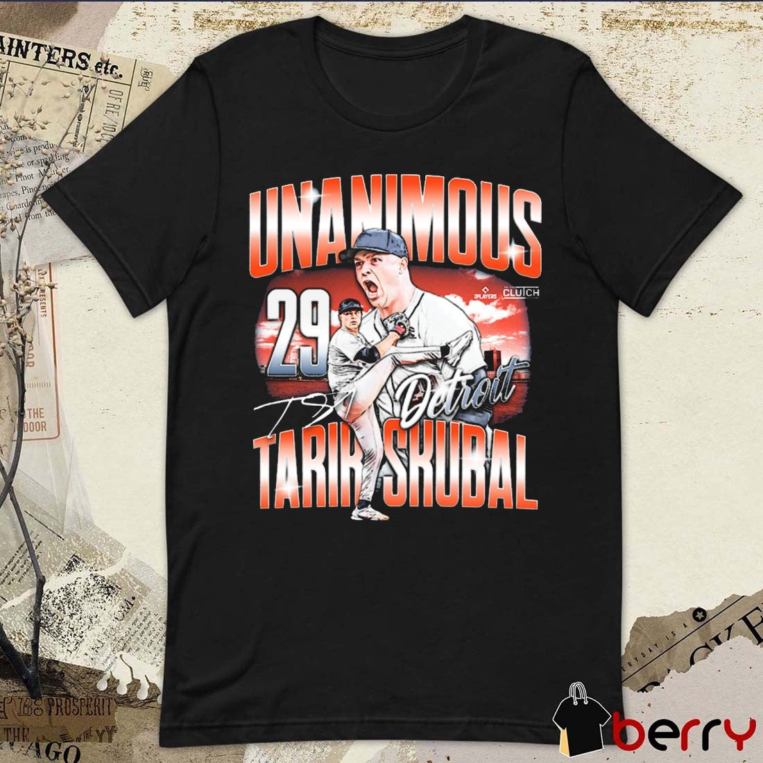Unanimous Tarik Skubal MLBPA Detroit Tigers Baseball 2025 Signature Painting t-shirt
