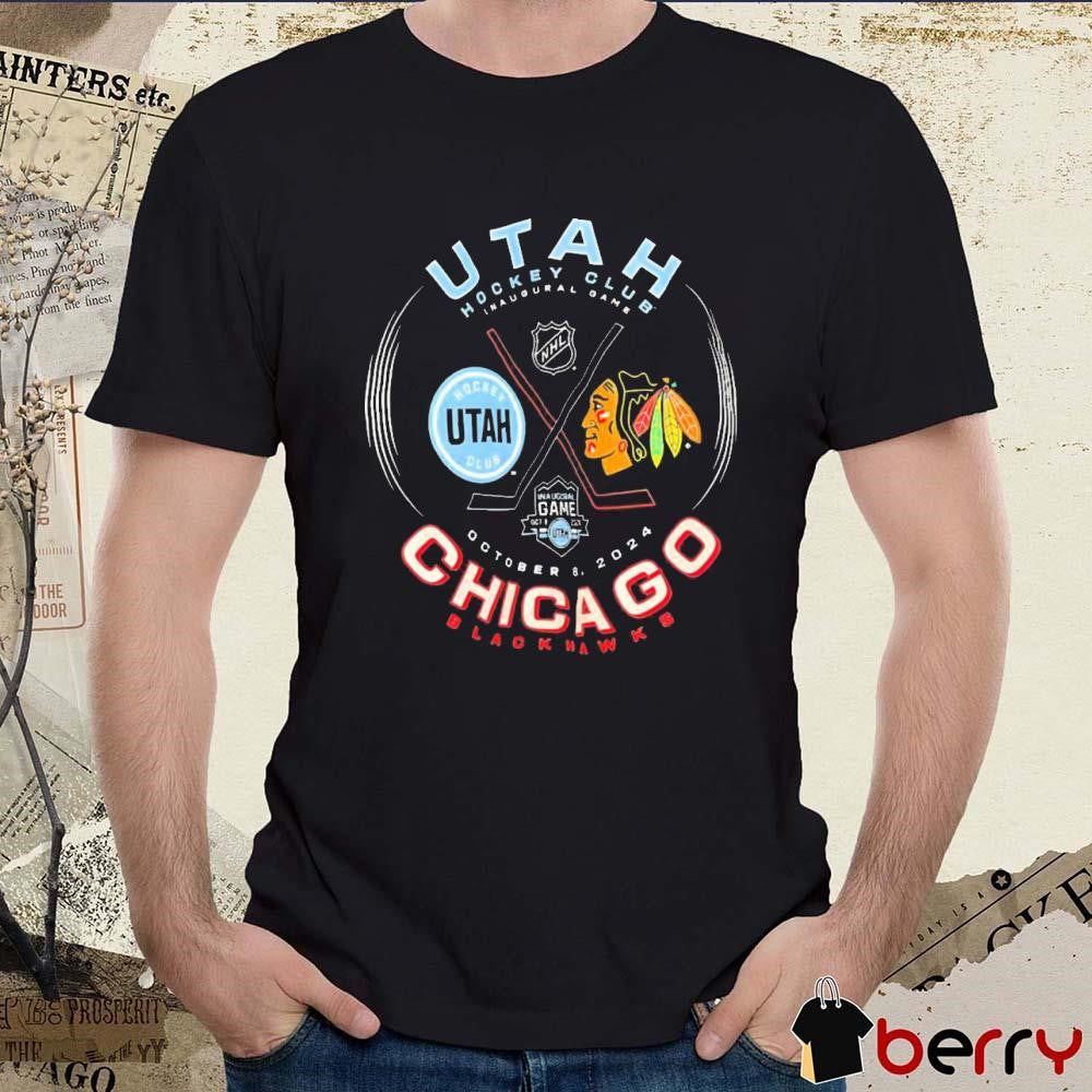 Utah Hockey Club Inaugural Game Chicago Blackhawks Oct 8 2024 t-shirt