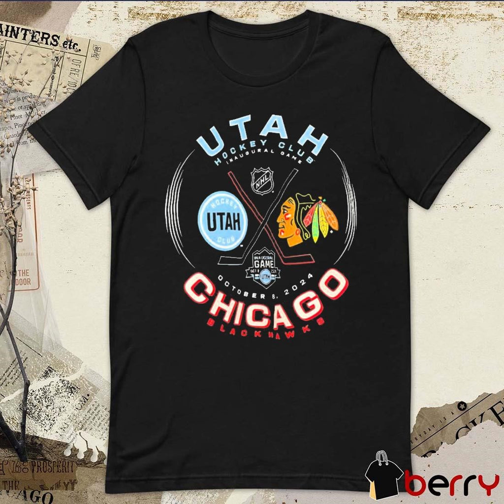 Utah Hockey Club Inaugural Game Chicago Blackhawks Oct 8 2024 t-shirt