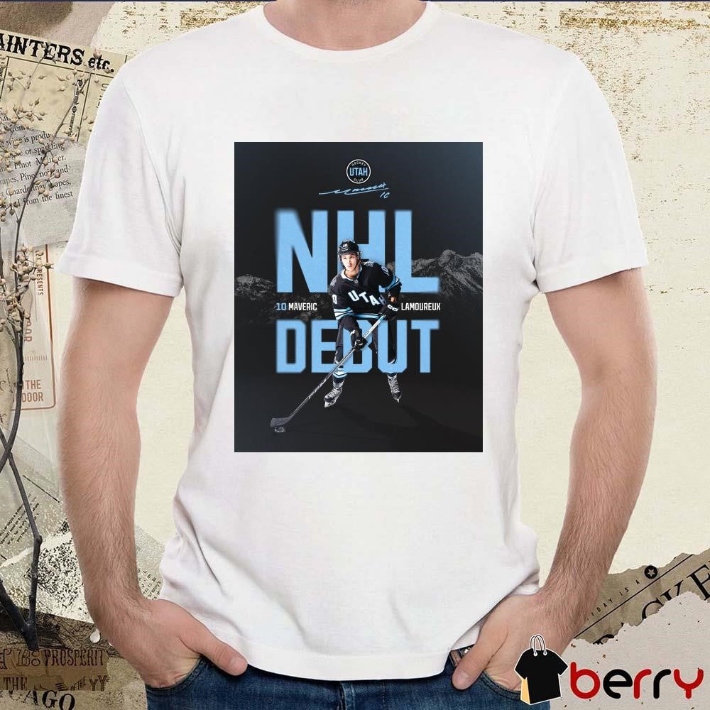 Utah Hockey Club NHL Debut Maveric Lamoureux Signature Poster t-shirt