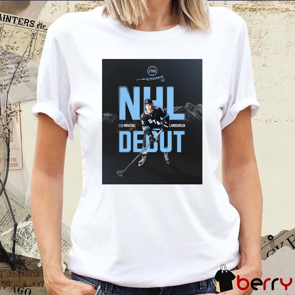 Utah Hockey Club NHL Debut Maveric Lamoureux Signature Poster t-shirt