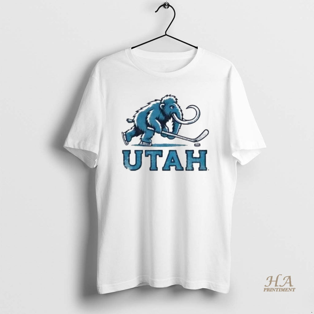 Official Utah Mammoth Hockey Nhl Mascot Logo T-Shirts, Hoodie, Sweatshirt | InkNestWear.com